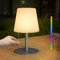 FUYO LED Akku Outdoor Tischlampe mit 8 Farben Dimmbar Kabellos Tischleuchte Tragbare Farbwechsel Nachtlicht Lampe für außen garten schlafzimmer camping ostern dekoration