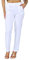 INSAFIANS Women Half Elasticated Pull Up Pants | Ladies Office Wear Trousers | Work Formal (as8, Numeric, Numeric_10, Regular, Long, White)
