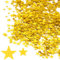 Hocansen 60g Stern Konfetti 6mm und 10mm Glitter Stars Konfetti Metallisch Folie Sterne Pailletten Holografische Tisch Confetti Party Dekoratio (Gold/ZX)