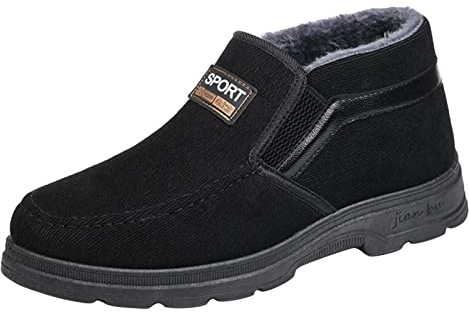 Kobilee Scarponcini Uomo Invernali Outdoor Imbottiti Snowboard Impermeabili Scarpe Trekking Antipioggia Montagna Stivali Foderato Militari da Neve Caccia