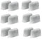 FOUTP 6 Stück Wiederverwendbar Holzkohle Wasserfilter Non-Woven Aktivkohlefilter Set Kaffeemaschinen Ersatz Aktivkohle Wasserfilter Kompatibel mit den meisten Kaffeemaschinen