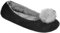 A2Z Ladies Ballet Slippers with Comfy Memory Foam - SLPR LDS AZ32297 Black/Grey 7/8 UK