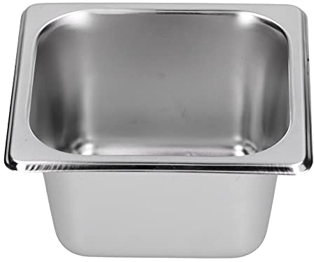 POTRUWE Washing Up Bowl, Stainless Steel Large Rectangular Washing Basin, Dishtub, Mixing Bowl, Multipurpose Soup Basin for Baking Cooking Food Storage