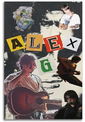 ZaMouss Alex G Leinwand-Poster, Wandkunst, Dekoration, Wohnzimmer, Schlafzimmer, Dekoration, Poster, 20 x 30 cm, ungerahmter Stil