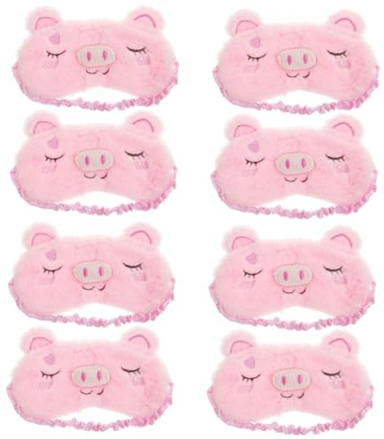 minkissy Lot De 4 Masques De Sommeil En Peluche Douce Pour Garçons Et Filles Adorables Masques De Sommeil Pour Enfants 2 Pièces X 4