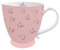 Isabelle Rose - Becher/Tasse - Provence - Röschen und Pinkte auf rosa