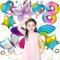 VINEST 10 Stück Geburtstagsdeko Mädchen 8 Jahre mit Flügel Ballons, Schmetterling Luftballons Geburtstag mit Zahlen Luftballon 8, Folienballon mit Tragbaren Flügeln, Geburtstag Mädchen Deko (8 Jahre)