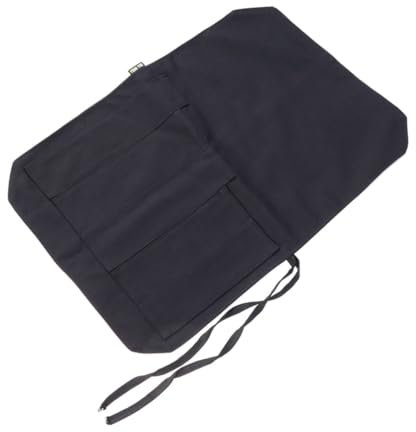 PRETYZOOM 1stück Tragbare Canvas Rolltasche Für Profi- Robuste Aufbewahrung Für Küchenmesser Und Zubehör Für Reisen Camping Und Grillen Schwarz
