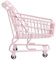 PHENOFICE Einkaufswagen Wagen Für Lebensmittel Winzige Essensspielzeuge Babywagen Lebensmittelspielzeug Körbe Für Kinder Kinderspielzeug Kleinkindspielzeug Babyspielzeug Warenkorb Eisen Rosa
