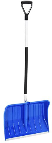 Homgoday Schneeschieber blau 145cm Aluminium Schneeschieber