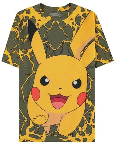 Difuzed Pokemon Pikachu Lightning Digital AOP T Shirt Size S