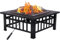 Grand patio Ombrellone da balcone con inclinazione a pressione, 6 costole, ombrellone da giardino, terrazzo, per prato, ponte, cortile, piscina, protezione UV 50+, 183 cm × 134 cm, rosso mattone