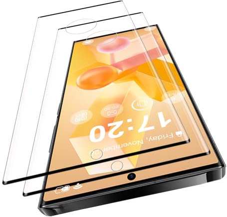 VideoSecu 2 Stück für Panzerglas für Samsung Galaxy S22 Ultra Schutzfolie, 9H Härte HD Blasenfreie Gehärtetes Glas Displayschutzfolie - 100% Touchgenauigkeit, Kratzfest, Ölfrei, Vollständige Abdeckung
