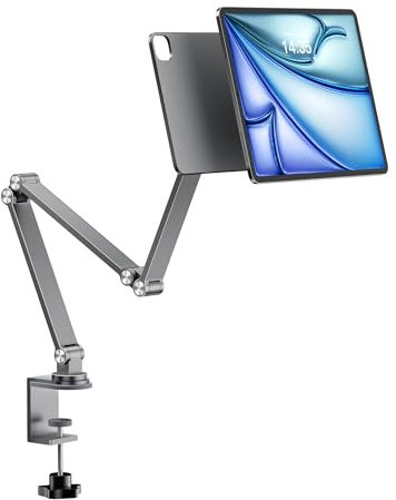 LULULOOK Support magnétique pour iPad Pro 11 - Pliable - En alliage d'aluminium - Réglable - Pour Air 11 M3 (2025)/M2, Pro 11 1st/2nd/3rd/4th, Air 4th/5th