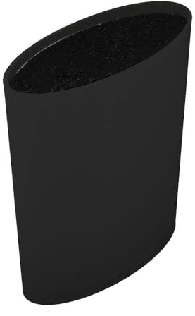 SUNNYNEST Fibre Knife Block Stand, Oval Knife Holder for Kitchen,Knife not Included, Compatible with Ceramic, Steak & Vegetable Knives, Up to 12 Knives