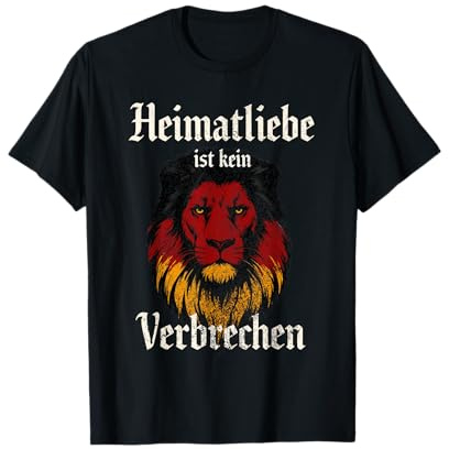 Heimatliebe ist kein Verbrechen - Deutschland Löwe Klassik T-Shirt