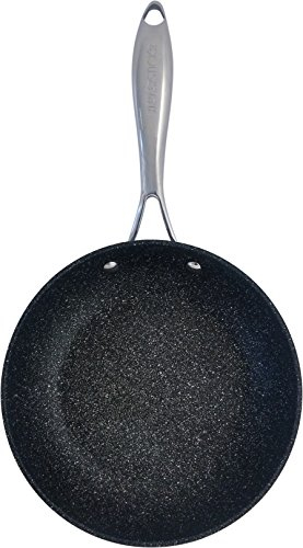 eaziglide Neverstick IM1034 - Sartén de aluminio y acero inoxidable (20 cm), color negro