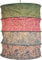 GURU SHOP Runde Papier Hängelampe, Lokta Papierlampenschirm Kailash, Handgeschöpftes Papier - Grün/pink/blau, Lokta-Papier, 35x28x28 cm, Asiatische Lampenschirme aus Papier & Stoff