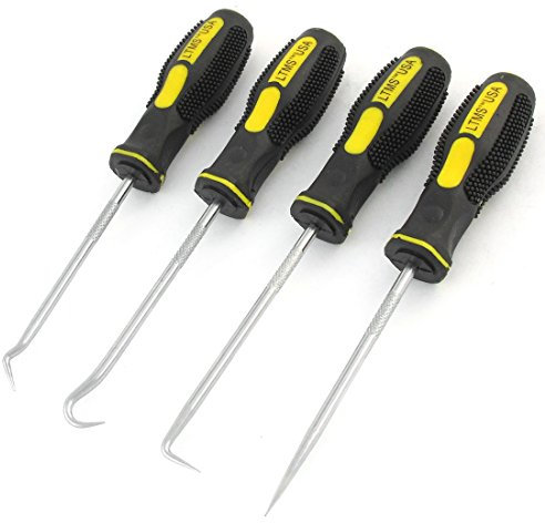 Aexit 4 in 1 Black Yellow Screwdriver Style Handle Pick Hook Auto Tool (3149a77d863f3312eabf54cb09acd5cb)