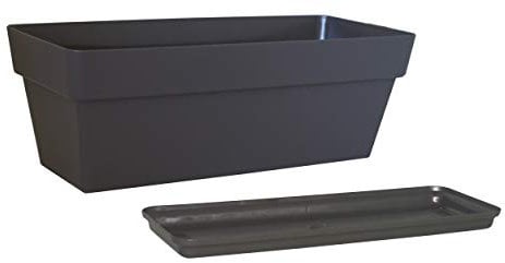 Chapelu Jardinière et Plateau COCORIPOT 50cm Ardoise