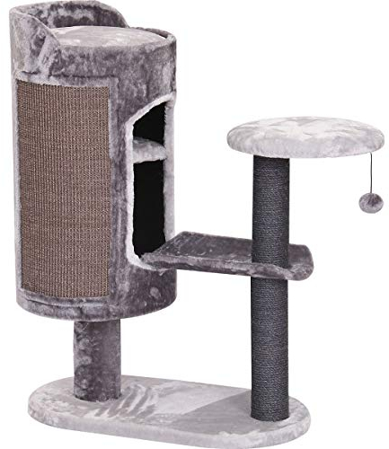 Flamingo 560558 Tonni - Tiragraffi doppio, Graffiatoio Albero Gatti Gratta