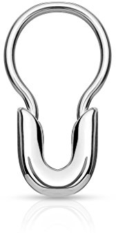 Paula & Fritz® Septum Helix Tragus Cartilage Ring Sicherheitsnadel Chirurgenstahl Stablänge 8mm Stabstärke 1.2mm
