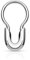 Paula & Fritz® Septum Helix Tragus Cartilage Ring Sicherheitsnadel Chirurgenstahl Stablänge 8mm Stabstärke 1.2mm