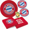 HHO FC-Bayern-München-Party-Set für 8 Fußballfans 40tlg. Teller Servietten Untersetzer