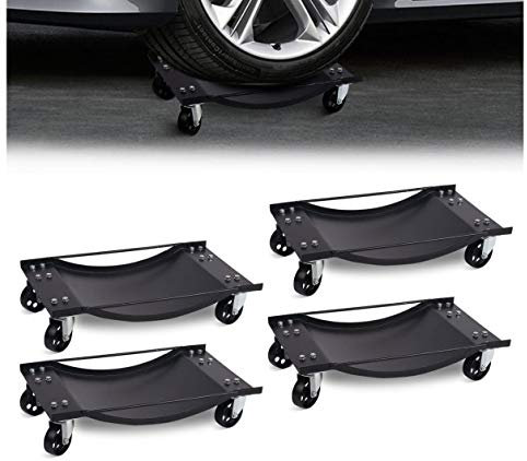 New Car Wheel Dollies Car Skates Dolly Van Positioning Garage Jack New 4 pcs