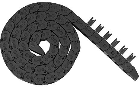 Redrex 10mm*11mm Drag Chain Chaîne de Traînage Chaîne de Dragage Plastique Cable Carrier Outside Open Type, avec Connecteurs d'extrémité pour les Machines CNC de Câblage d'imprimante 3D