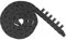 Redrex 10mm x 11mm Outside Open Type Cadena de Arrastre Plástico Towline Transportador de Cable Portador de Alambre, con conectores finales para máquinas CNC de cableado de impresoras 3D