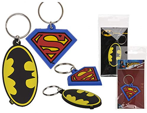 Out of The Blue KG - Porte CLÉ Caoutchouc Superman Batman