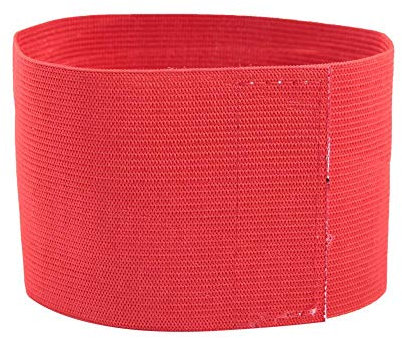 VGEBY Captain Armband, im Freien verstellbare Spielerbänder Armband Football Captain Armband(rot)