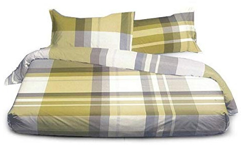 Bossi Copripiumino 7281 Cubic Tinto Filo Matrimoniale -ESCLUSO sotto Lenzuolo