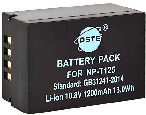 DSTE NP-T125 Lithium-Ionen-Akku kompatibel mit Fujifilm GFX50S GFX50R GFX100 Kamera