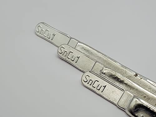 Lötzinn Stangen SnCu0,7 Dreikant Stab 100g-1kg, Lebensmittelzinn, Bleifrei, Zinn (250)