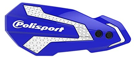 POLISPORT 8308200002 - Handprotektoren MX FLOW 1 MX-Style Befestigungspunkt aus Kunststoff inklusive Montagesatz kompatibel mit Motorrädern BETA RR in Farbe weiß/schwarz