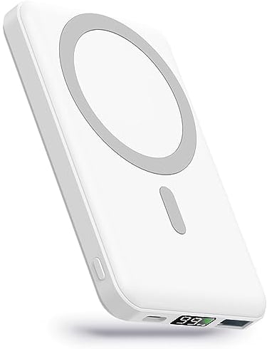 YAGOPAL MagSafe PowerBank 10000mAh Wireless Power Bank Magnetische 22.5W PD Schnelles Laden mit LED-Display und USB-C Ladekabel Akkupack für iPhone 16/15/14/13/12/Mini/Pro/Pro Max