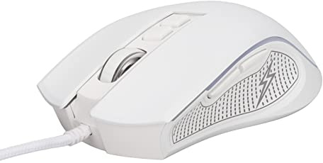 01 02 015 Mechanical mouse, ergonomic mouse Brightness 3600 dpi Customizable color for for for OS X White