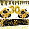 30 Geburtstag Deko Frauen,Banner 30 Geburtstag Frauen und Männer,30 Geburtstagsbanner,Geburtstagsdeko 30 Happy Birthday Banner,30 Geburtstag Frau Deko