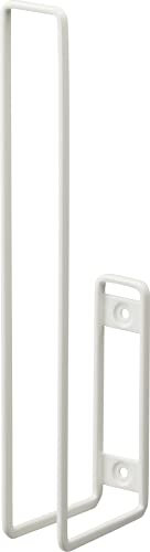 Yamazaki 6011 Wand-Toilettenpapierhalter, weiß, ca. B 1,5 x T 2,8 x H 24,9 cm (3,7 x 7 x 25 cm), Turm leicht abnehmbar, Toilettenpapieraufbewahrung