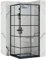 VBChome Duschkabine 90x90cm Schwarz 180cm 5mm Eckeinstieg Quadrat Duschwand Schiebetür Duschabtrennung Klares Sicherheitsglas Dusche Duschtrennwand