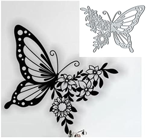 Yeyert Metall-Stanzformen, 5 x 6 cm, Blumenschleife, Schablonen für Scrapbooking, Papierbasteln, Kartenherstellung