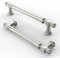 FURNIWARE Pack of 10 Vintage Cabinet Handles, 128mm (5 Inch) Hole Center Brushed Nickel Pulls for Kitchen Doors and Cupboards