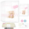 Wellode® 8 Bustine Corredino Neonato Ospedale Teddy Bear, 6 Grandi e 2 Piccole - Sacchetti Cambio Neonato Riutilizzabili - Regalo Prezioso per Future Mamme e Lista Nascita Bebè - Design Registrato