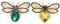 ARFUKA 2 Stück Anstecknadel Bienen Broschen Set Brosche Pins Anstecknadel Geschenk für Männer und Frauen Kleidung Taschen Jacken