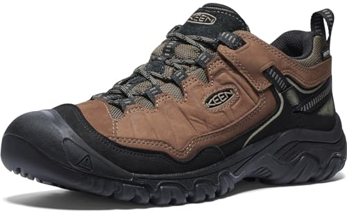 KEEN Targhee 4 wasserdichte Wanderschuhe für Herren, Bison/Schwarz, 12