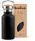 Bambaw Insulated Water Bottle 350ml, Black Water Bottle, 350ml Stainless Steel Water Bottle, Leakproof Water Bottle, Double Insulated Mini Thermos, Black Insulated Water Bottle – Jet Black