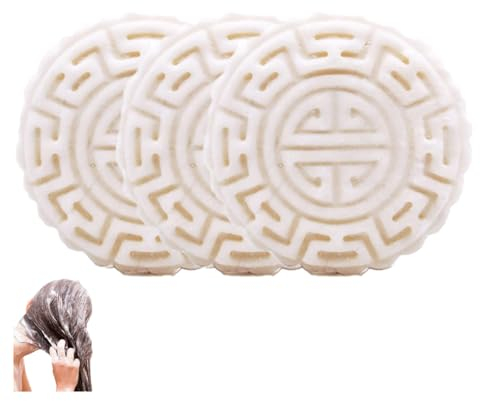 Rice Water Shampoo And Conditioner Bar, Antihair Loss Soap, Solid Hair Shampoo For Woman Men, Conditioner Bar Moisturizing Nourishing And Softening, For Dry Damaged(3PCS)