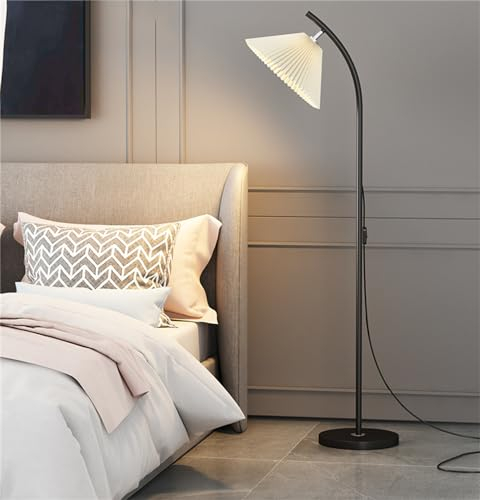 Leomix Elegante Bogen-Stehlampe, Stehlampe, Schwarze Gewölbte Stehlampe, Dimmbar Und Mit Fernbedienung, Moderne Hohe Stehleuchte Für Wohnzimmer, Schlafzimmer, Büro, Café, Arbeitszimmer